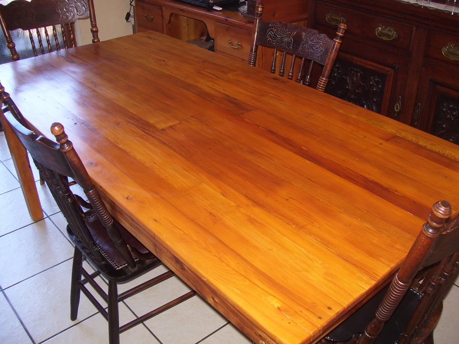 yellowwood dining room table